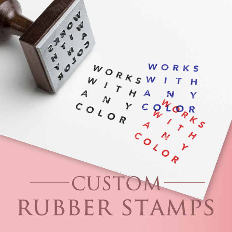 Custom Logo Stamp freeshipping - Bushel & Peck Paper