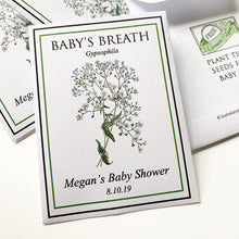 Load image into Gallery viewer, Baby Shower Seed-Favors™ - BABY&#39;S BREATH SEED PACKET FAVORS
