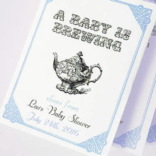 Load image into Gallery viewer, Par-Tea Favors™ - BABY IS BREWING freeshipping - Bushel &amp; Peck Paper
