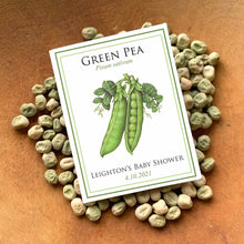Load image into Gallery viewer, Baby Shower Pea-Favors™ - PEA IN A POD SEED PACKET FAVORS freeshipping - Bushel &amp; Peck Paper
