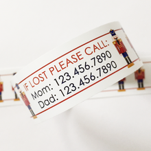 Load image into Gallery viewer, Custom Vinyl ID Bands - Set of 12 Nutcracker Bracelets
