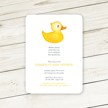Load image into Gallery viewer, Rubber Ducky Invitations freeshipping - Bushel &amp; Peck Paper
