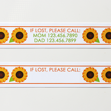 Load image into Gallery viewer, Custom Vinyl ID Bands - Set of 12 Sunflowers Bracelets
