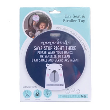 Load image into Gallery viewer, *SALE* CAR SEAT / STROLLER TAG - MAMA BEAR freeshipping - Bushel &amp; Peck Paper
