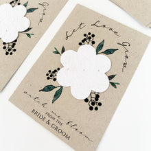 Load image into Gallery viewer, Seed Favors Shower Seeds™ | Plantable Seed Paper Bridal Favors | Wild Flower freeshipping - Bushel &amp; Peck Paper
