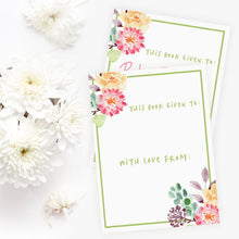 Load image into Gallery viewer, Custom Bookplates - Set of 12 Personalized Spring Garden Book Labels freeshipping - Bushel &amp; Peck Paper

